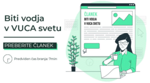 VUCA svet zahteva prilagodljive in inovativne vodje.
